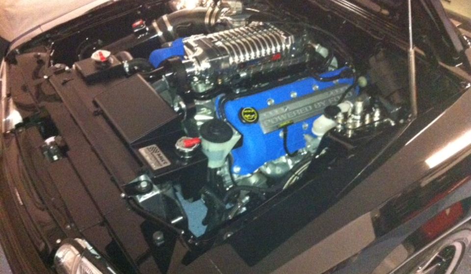 Modified engine installed in a vehicle